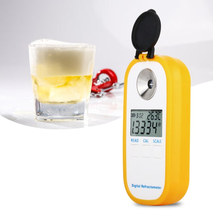 DR402 Digital Beer Refractometer Wort Hydrometer Brix 0-50% Concentration Meter Refractometer Electronic Wine Alcohol Tester-garmade.com