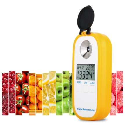DR103 Digital Refractometer LCD Display Brxi Fruit Juice Sugar Meter Refractometer For Dextran Fructose Glucose Lactose Maltose-garmade.com
