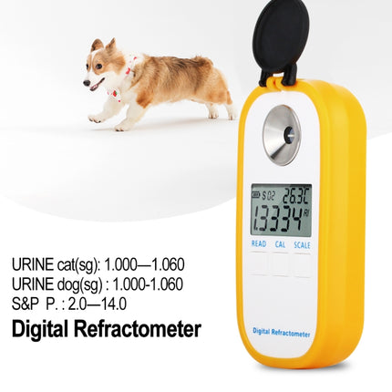 DR503 Animal Clinical Refractometer Veterinary Human Serum Protein Piss Urine Refractometer Pet Dog Cat Specific Gravity Tester-garmade.com