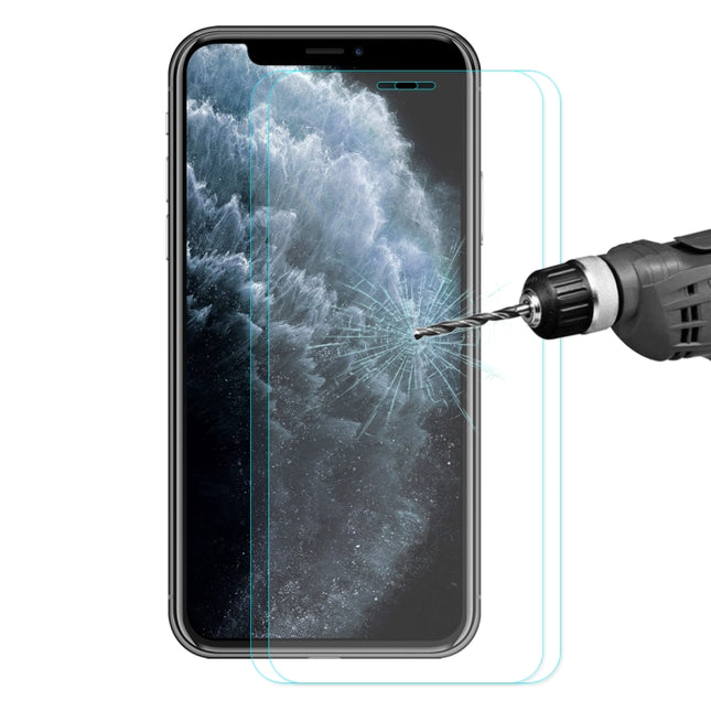 For iPhone 11 Pro 2 PCS ENKAY Hat-prince 0.26mm 9H 2.5D Curved Edge Tempered Glass Film-garmade.com