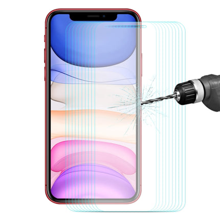 For iPhone 11 / iPhone XR 10 PCS ENKAY Hat-prince 0.26mm 9H 2.5D Curved Edge Tempered Glass Film-garmade.com