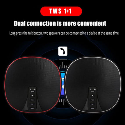 DY-52 Portable Bluetooth Speaker Wireless Loudspeaker Sound 32G Max Memory 10W Stereo Music Surround Outdoor Speaker(Black+Silver)-garmade.com