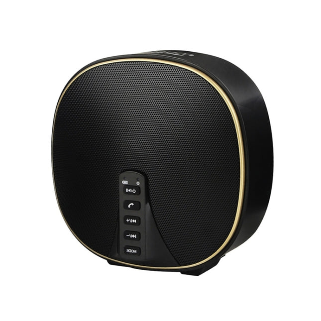 DY-52 Portable Bluetooth Speaker Wireless Loudspeaker Sound 32G Max Memory 10W Stereo Music Surround Outdoor Speaker(Black+Gold)-garmade.com