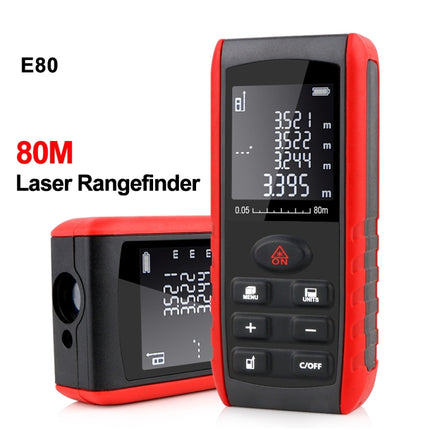 E80 Laser Rangefinder Laser Distance Meter Measuring Device Digital Handheld Tools Module Range 80m Range Finder-garmade.com