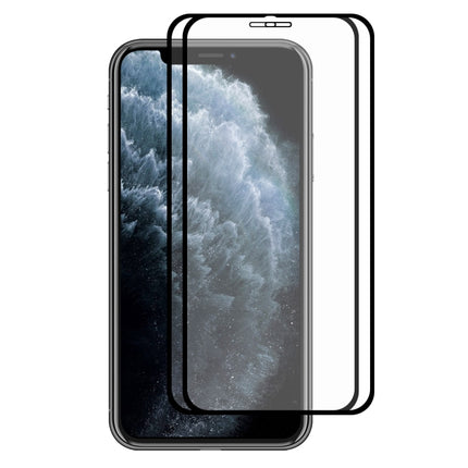 For iPhone 11 Pro Max / XS Max 2PCS ENKAY Hat-prince Full Glue 0.26mm 9H 2.5D Tempered Glass Full Coverage Film-garmade.com