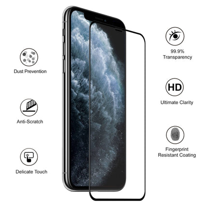 For iPhone 11 Pro / XS / X ENKAY Hat-Prince 0.26mm 9H 6D Curved Full Screen Tempered Glass Film-garmade.com