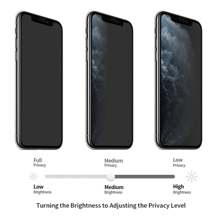 For iPhone 11 Pro Max / XS Max ENKAY Hat-Prince 0.26mm 9H 2.5D Privacy Anti-glare Full Screen Tempered Glass Film-garmade.com