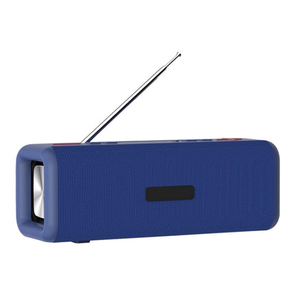T9 Wireless Bluetooth 4.2 Speaker 10W Portable Sound Box FM Digital Radio 3D Surround Stereo, Support Handsfree & TF & AUX(Blue)-garmade.com