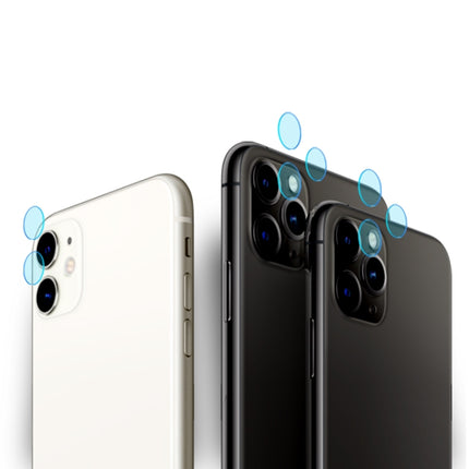 For iPhone 11 Pro 2PCS mocolo 0.15mm 9H 2.5D Round Edge Rear Camera Lens Tempered Glass Film-garmade.com