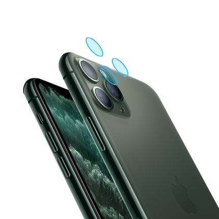For iPhone 11 Pro Max 2PCS mocolo 0.15mm 9H 2.5D Round Edge Rear Camera Lens Tempered Glass Film-garmade.com