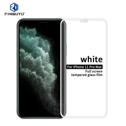 For iPhone 11 Pro Max PINWUYO 9H 2.5D Full Screen Tempered Glass Film(White)-garmade.com