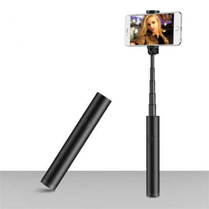 Mini Wireless Bluetooth Phone Selfie Stick Aluminum Handheld Selfie Stick Travel Artifact(Black)-garmade.com