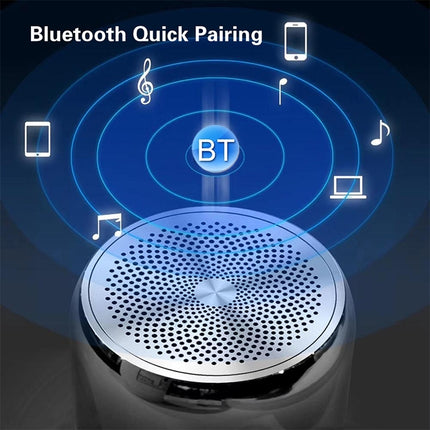 M1 Mini Bluetooth Subwoofer Speaker Portable Aluminium Alloy Wireless TWS Bluetooth, Support Handfree Call(Moonlight Silver)-garmade.com