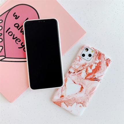 For iPhone 11 TPU Smooth Marbled IMD Mobile Phone Case(Sapphire Blue F25)-garmade.com