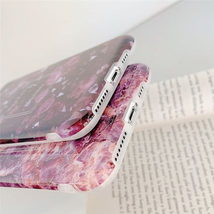 For iPhone 11 TPU Smooth Marbled IMD Mobile Phone Case(Snow White F6)-garmade.com