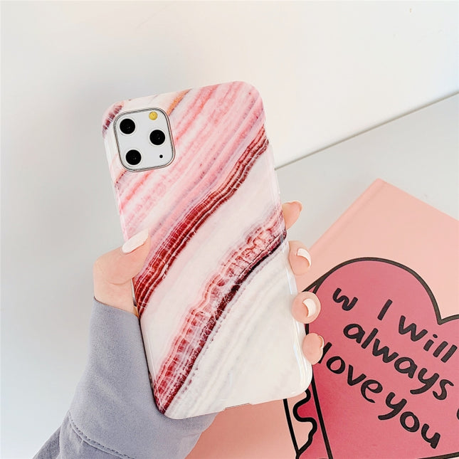 For iPhone 11 TPU Smooth Marbled IMD Mobile Phone Case(Granite F18)-garmade.com