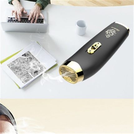 Car Handheld Electronic USB Aromatherapy Machine Aromatherapy Incense Burner(Black)-garmade.com