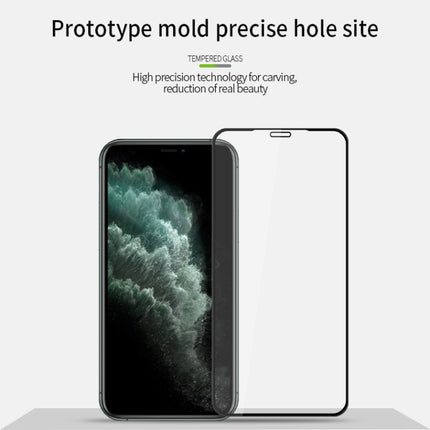 For iPhone 11 Pro MOFI 9H 3D Explosion-proof Curved Screen Tempered Glass Film(Black)-garmade.com
