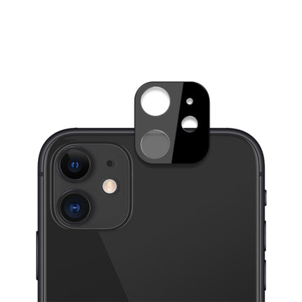 For iPhone 11 mocolo 0.15mm 9H 2.5D Round Edge Rear Camera Lens Tempered Glass Film(Black)-garmade.com