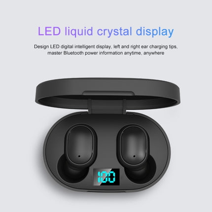 E6S LED Display Wireless Earphone TWS Bluetooth V5.3 Headsets Waterproof Bluetooth Earbuds-garmade.com