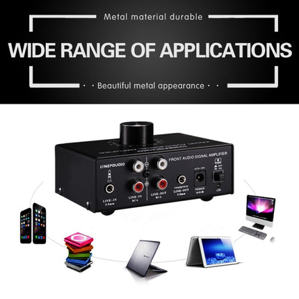 B015 Front Stereo Signal Amplifier Booster Headphones Speaker Amplifier Headset Dual-Audio Source-garmade.com