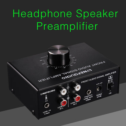 B015 Front Stereo Signal Amplifier Booster Headphones Speaker Amplifier Headset Dual-Audio Source-garmade.com