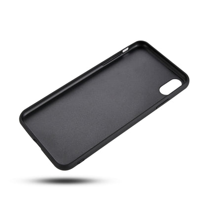 For iPhone XS Max Litchi PU Leather Anti-falling TPU Protective Case(Black)-garmade.com