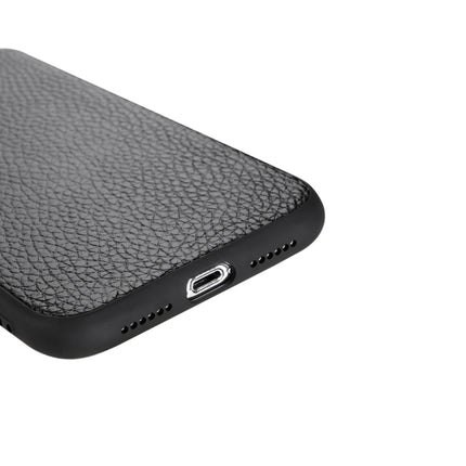 For iPhone XR Litchi PU Leather Anti-falling TPU Protective Case(Black)-garmade.com