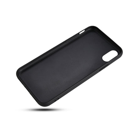 For iPhone X Litchi PU Leather Anti-falling TPU Protective Case(Black)-garmade.com