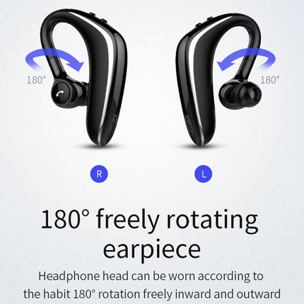YL-6S Wireless Bluetooth Earphone Sealed In-ear Earbuds 180 Degree Freely Rotating Earpiece(Gray)-garmade.com