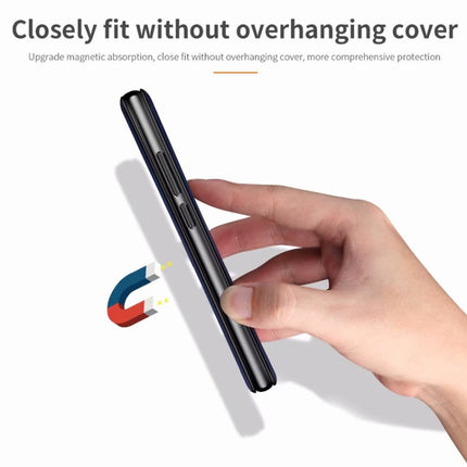 For iPhone 11 Integrated Electricity Pressing Retro Texture Magnetic TPU+PU Leather Case with Card Slot & Holder(Black)-garmade.com
