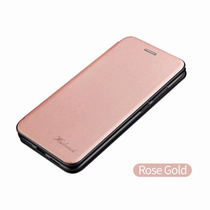 For iPhone 11 Pro Integrated Electricity Pressing Retro Texture Magnetic TPU+PU Leather Case with Card Slot & Holder(Rose Gold)-garmade.com