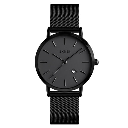 SKMEI 1530 Fashion Europe And America Simple Business Women Wristwatch Elegant Thin Female Student Quartz Watch(Black)-garmade.com