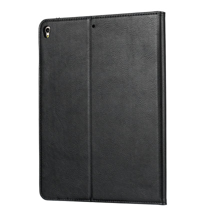 For iPad 10.2 Knead Skin Texture Horizontal Flip Leather Case with Photo Frame & Holder & Card Slots & Wallet(Black)-garmade.com