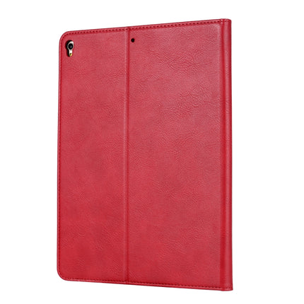 For iPad 10.2 Knead Skin Texture Horizontal Flip Leather Case with Photo Frame & Holder & Card Slots & Wallet(Red)-garmade.com