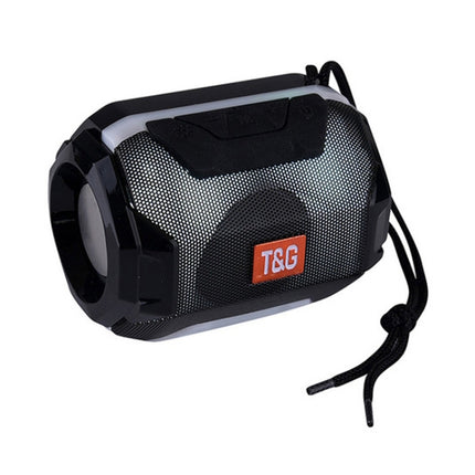 T&G TG162 LED Stereo Portable Bluetooth Speaker Mini Wireless Speaker Subwoofer(Black)-garmade.com