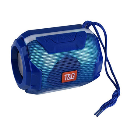 T&G TG162 LED Stereo Portable Bluetooth Speaker Mini Wireless Speaker Subwoofer(Blue)-garmade.com
