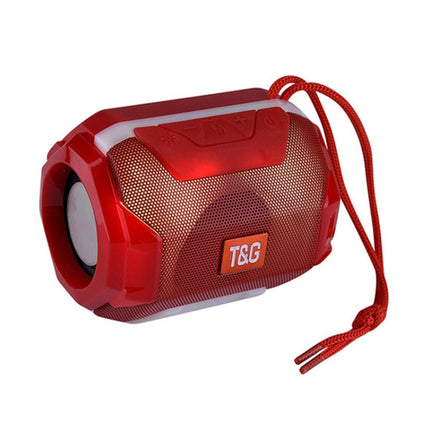 T&G TG162 LED Stereo Portable Bluetooth Speaker Mini Wireless Speaker Subwoofer(Red)-garmade.com