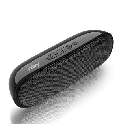 NBY 4070 Portable Bluetooth Speaker 3D Stereo Sound Surround Speakers, Support FM, TF, AUX, U-disk(Black)-garmade.com