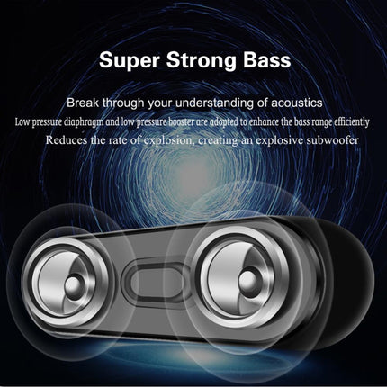 NBY 4070 Portable Bluetooth Speaker 3D Stereo Sound Surround Speakers, Support FM, TF, AUX, U-disk(Gray)-garmade.com