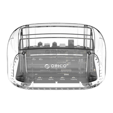ORICO 6239U3 3.5/2.5inch 2 Bay Transparent USB3.0 Ordinary Reading & Writing Hard Drive Dock-garmade.com