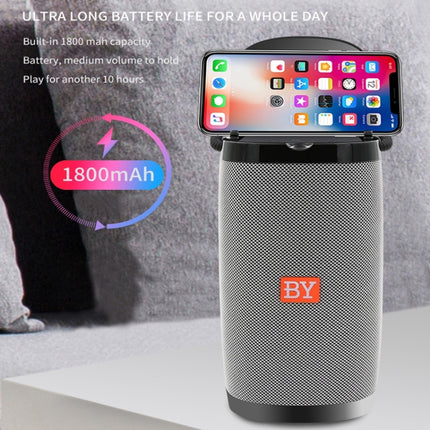 NBY 6650 Portable Multi-function Bluetooth Speaker 3D Surround Stereo Sound, Support Wireless Charging(Gray)-garmade.com
