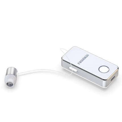 FineBlue F2 Pro Wireless Bluetooth V5.0 Earphone Hands-Free Vibrating Alert Wear Clip Earphone(White)-garmade.com