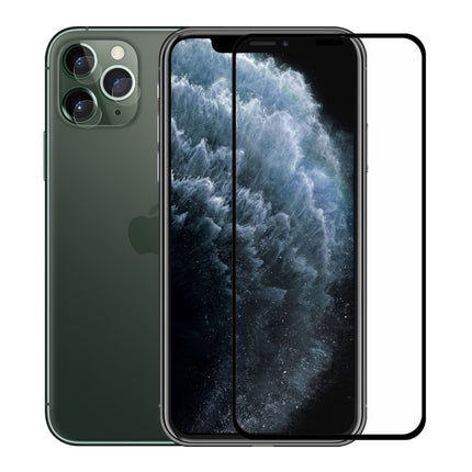 For iPhone 11 Pro Max Hat-Prince 2 in 1 Full Glue 0.26mm 9H 2.5D Tempered Glass Full Coverage Protector + 0.2mm 9H 2.15D Round Edge Rear Camera Lens Tempered Glass Film-garmade.com