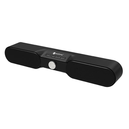 New Rixing NR4017 Portable 10W Stereo Surround Soundbar Bluetooth Speaker with Microphone(Black)-garmade.com