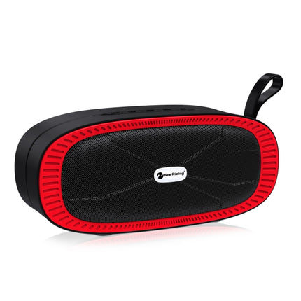 New Rixing NR4022 Portable Stereo Surround Soundbar Bluetooth Speaker with Microphone, Support TF Card FM(Red)-garmade.com