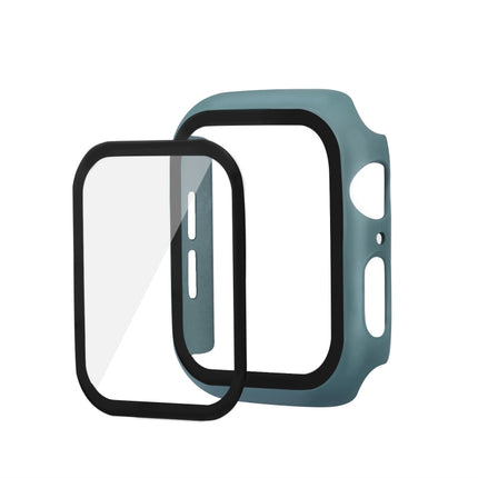 ENKAY Hat-prince Full Coverage PC Case + Tempered Glass Protector for Apple Watch Series 5 / 4 40mm(Green)-garmade.com