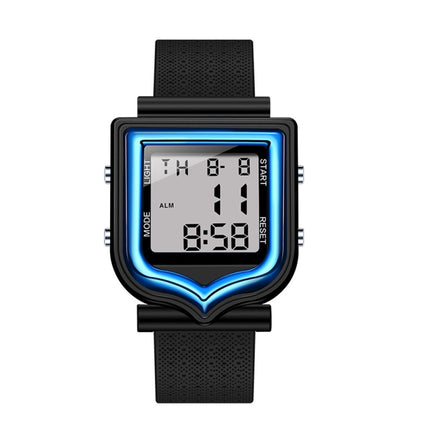 SANDA 388 Fashionable Square Outdoor Sports Leisure Watch Men's And Women's Multi-Functional Waterproof Luminous Electronic Watch(Blue)-garmade.com