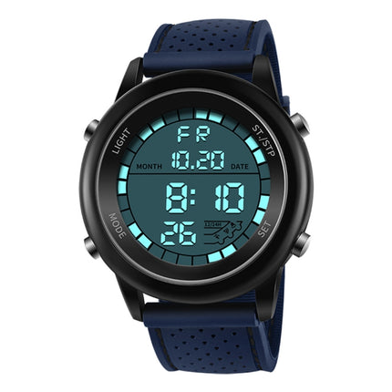 SANDA 411 Multifunctional Wports Watch Male Youth Fashion Model Male Waterproof Student Electronic Watch(Blue)-garmade.com