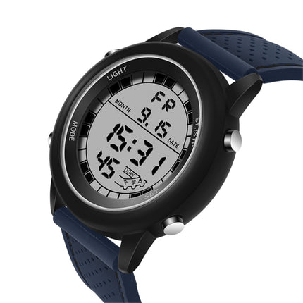 SANDA 411 Multifunctional Wports Watch Male Youth Fashion Model Male Waterproof Student Electronic Watch(Blue)-garmade.com